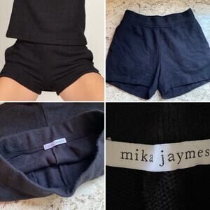 Mika Jaymes $124 Black Kennedy Soft Knit Short NWOT MED